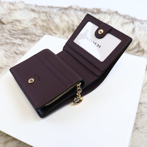 NWT Coach Snap Wallet In Signature Canvas CW789 IMXAQ - Picture 7 of 12